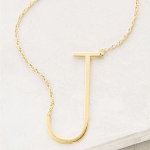 Block Letter Monogram Necklace